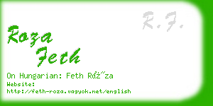 roza feth business card